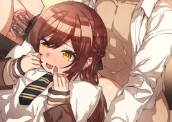 [黒エレレ] AMN！！！💢💢💦💦💦💦💦💦 (アイドルマスター シャイニーカラーズ)