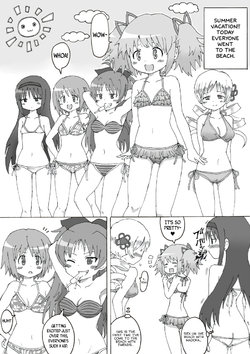 [kosshii (masa2243)] Swimsuit☆Magica (Puella Magi Madoka Magica) [English]