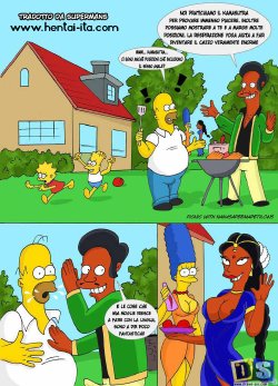 [Drawn-Sex] Picnic with Nahasapeemapetilons (The Simpsons) [Italian] [Supermans]