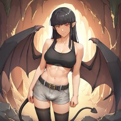 Eva (monster girl quest) (Futanari) (boy brown hair) Patreon: Meliados [AI Generated]