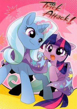 (Kansai! Kemoket 2) [Tobiiro Cat (Bano Akira)] Trick Attack! (My Little Pony: Friendship is Magic) [Chinese] [个人汉化]