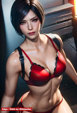 Ada Wong from Resident Evil 4 in underwear [AI Generated]