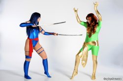 [Cosplay-Mate] Psylocke and Phoenix (X-Men)