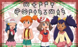 Artist Minacookie Pokemon (Non-Hentai) Misty (Kasumi) カスミ,  May (Haruka) ハルカ,  Dawn (Haruka) ヒカリ,  Iris アイリス,  Hilda (Touko) トウコ,  Rosa (Mei) メイ