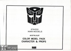 Transformers Animated settei / reference materials