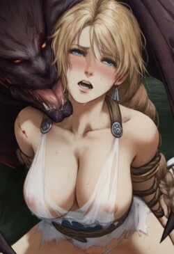 I will never summit to you monster! (Sophitia) [ai generated] [uncensored]