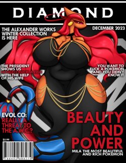 [President Alexander] Diamond Magazine Cover (Pokémon)