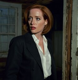 Parody of Agent Scully in peril [AI Generated]