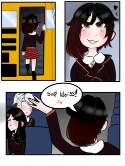 RWBY White Rose on the bus (English Script)