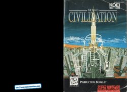 Civilization (Super NES (Super Famicom)) Game Manual