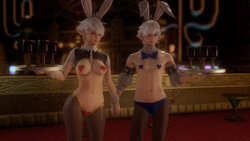 [kyubisan] Bunny Pair (Final Fantasy XIV)