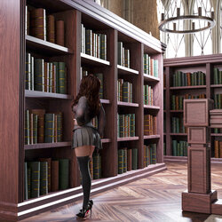 [Nisama3dx] Hermione in the Library (Harry Potter)