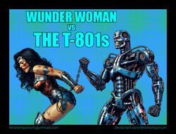 Wonder Woman vs Terminators (samples)