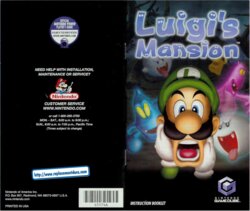 Luigis Mansion (GameCube) Game Manual