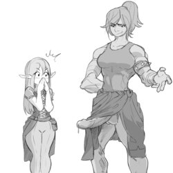 [Creejo] Futa Orc & The Elf