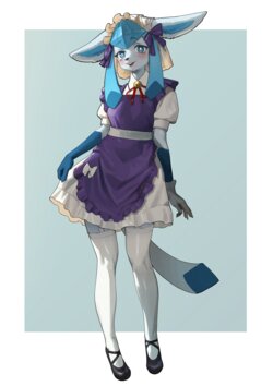 [Gudl] Maid Glaceon (Pokémon) [Spanish] [Kamus2001]