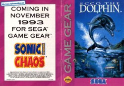 Ecco the Dolphin (Game Gear) Game Manual