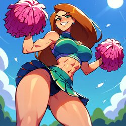 [AI Generated] Kim Possible - Cheerleader (Poosan)