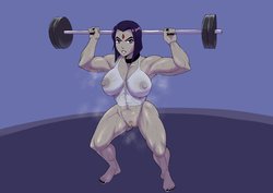 [Kokobiel] Raven Lifts (Teen Titans)