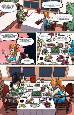 Nami and Nico Robin Dinner Time Spanish (Axelrosered)