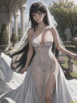 [AI generated]Lovely bride