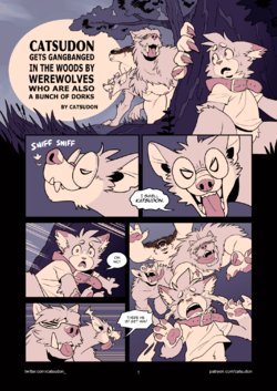 [Catsudon] Catsudon Gets Gang-banged In the Woods By Werewolves Who Are Also a Bunch of Dorks