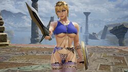 [HypnoticRyona] Sophitia in Asari Lingerie (PIXIV VER.)