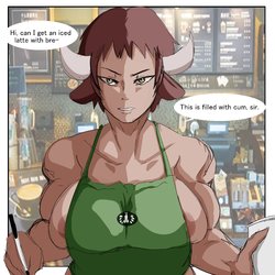 [inuyuru] A Minotaur Works at Starbucks