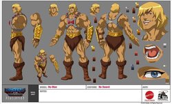 Master of the Universe Revelation model sheets