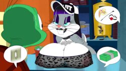 Goth Bimbo Bugs Bunny ARTIST monkeymanbond