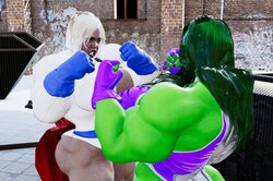 More She-Hulk vs Power Girl