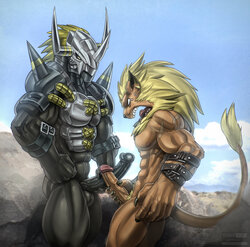 [Todex] BlackWarGreymon vs Leomon (Digimon)