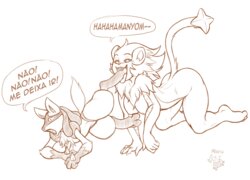 Luxray eats Lucario [Cownugget] PT-BR