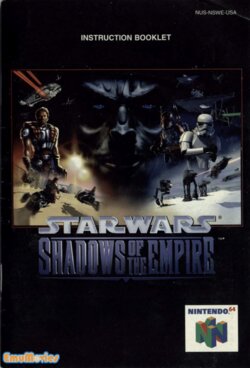 Star Wars Shadows Of The Empire Manual