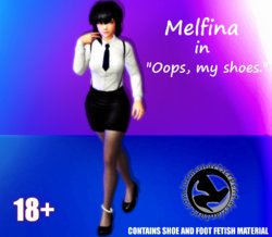 Melfina in "Oops, my shoes." by Jormun