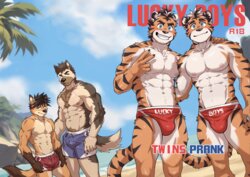 [Kumayaki (KUMAK)] Lucky Boys - Twins Prank [English] (Uncensored) (Ongoing)
