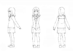 Stella Jogakuin Koutou-ka C3-bu Animation Reference Materials Settei