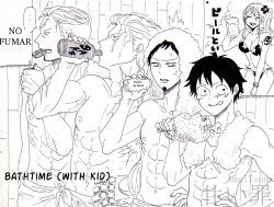 Bathtime (with Kid) (one piece) - Spanish