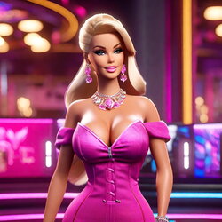 Barbie animated and busty (Textless) [AI Generated]