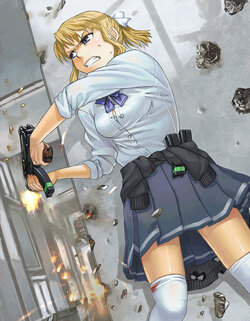 [Itou (Onsoku Tassha)] Blonde-chan: High School Warfare!!