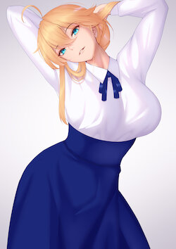 [Genkung] Artoria Pendragon (Fate/Grand Order) [Decensored]