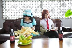 Steins;Gate – Mayuri Shiina x Makise Kurisu Cosplay by Hayase Ami and Friend