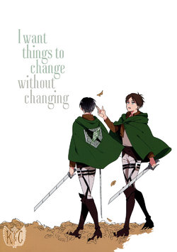 (Dai 5 Kai Hekigai Chousa Haku) [Bodatto (Kirishima)] Kawarazu kawarite | I want things to change without changing (Shingeki no Kyojin) [English] [Wings of K&C]