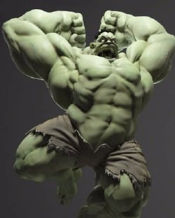 [Hong] Hulk best body 3D - Giants green (0o_o0)