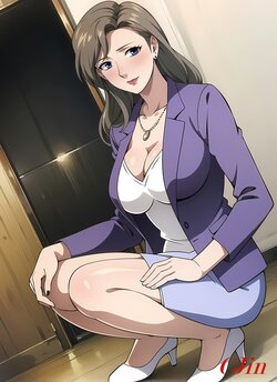 [CjinAl] Fujino Ninno from Chibo aka Mother Knows Breast [Ai Generated]