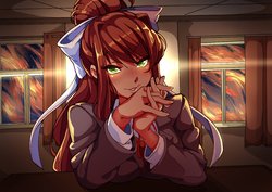 [Niseworks] Monika Twitter Strip Tease Series (Doki Doki Literature Club)