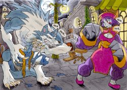 [Daigaijin] Hsien Ko vs Jon Talbain (Darkstalkers) [Russian]