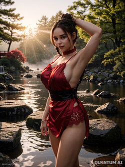 AI Emilia Clarke # Japanese Garden [AI Generated]