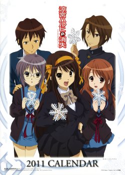 Suzumiya Haruhi no Shoushitsu 2011 Calendar