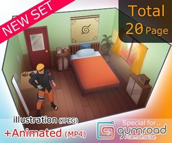 [CamoHouse] Naruto Room (Naruto the Movie The Last)